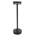 Ldafava Kleine Tischlampe, kabellos, wiederaufladbar, 3 Farben, stufenlos dimmbar, Touch-Steuerung, Nachttisch-Nachtlicht zum Lesen am Bett, Aluminium, Eisen, Acryl, 430 g
