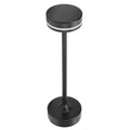Ldafava Kleine Tischlampe, kabellos, wiederaufladbar, 3 Farben, stufenlos dimmbar, Touch-Steuerung, Nachttisch-Nachtlicht zum Lesen am Bett, Aluminium, Eisen, Acryl, 430 g