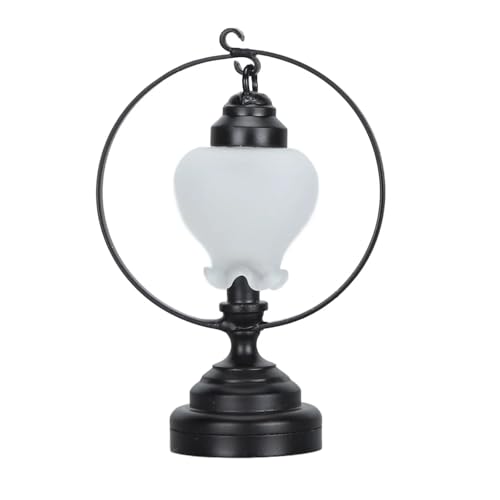 FIRSTXIU Lampenschatten Schlafzimmer Tischlampe Miniatur Möbelmodell Dolls Houses Accessoire Realistic Lighting Toy Playet 1:12 Moderne Puppenhäuser Lampe