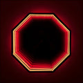 3D Achteck Infinity Mirror Light - Wandleuchte Wandleuchte