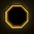 3D Achteck Infinity Mirror Light - Wandleuchte Wandleuchte