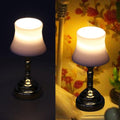Storage Bag Lampenschatten Schlafzimmer Tischlampe Miniaturmöbel Modell Dolls Houses Accessoire Realistic Lighting Toy Playet 1:12 Dollhouses Tischlampe Licht