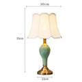 Chao Zan Tischlampe, Nachttischlampe mit Stoffschirm,E27-Fassung,Tischleuchte Wohnzimmer, Schlafzimmer,ohne Leuchtmittel (A)