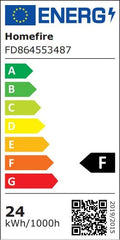 Homefire LED Deckenlampe Küche Deckenleuchte: Modern Küchenlampe Schwarz 24W Wohnzimmerlampe Anpassbare Form Design 3000K Warmweiß Licht Deckenbeleuchtung für Schlafzimmer Flur