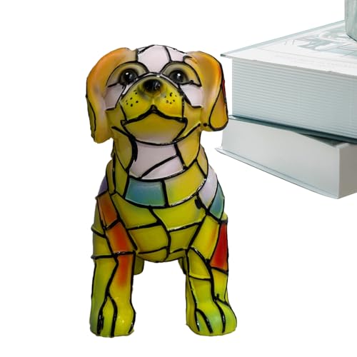 Kunststoff Tischlampe | Kleine Dekorleuchte Mit LED | Handgefertigte Skulptur Deko Für Schreibtisch Nachttisch Wohnzimmer Büro