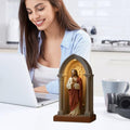 Religiöse Nachtlicht Jungfrau Maria Jesus Führte Hingebungsvolle Tischlampe | LED Fun Table Lampe Für Wohnheimstudium Arbeitsplatz Bücherregal Schlafzimmer Wohnzimmer Kaffeebar Meditation Raum Hallowe