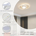 Comely LED Deckenleuchte Modern 42W, 4800LM, 3000K Warmweiß, Rundes Design Ø 40cm – Energieeffiziente Deckenlampe für Schlafzimmer, Badezimmer, Küche, Wohnzimmer & Balkon in Weiß