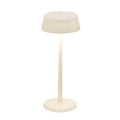 Zafferano, Sister Light Wi-Fi Lampe, Wiederaufladbare und Kabellose Tischlampe mit Fernbedienung, Geeignet für den Innen- und Außenbereich, Stufendimmer, 2200-4000 K, Höhe 32,8 cm, Farbe Elfenbein