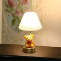 Wohnzimmer Tischlampe Figur Modell Realistischer Bär Vintage Life Szene Puppen Haus Tun Spiel