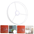 Lampenschattenhalter Ring Eisen Vintage Lampenschild Rahmen runde -Tischlampe für Heimbüro Restaurantbeleuchtung stabil und stilvoll