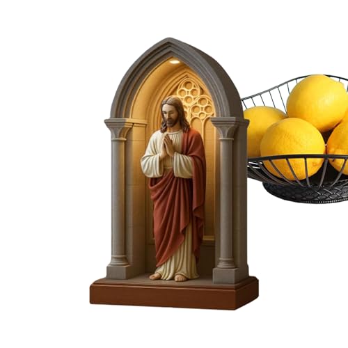 Religiöse Nachtlicht Jungfrau Maria Jesus Führte Hingebungsvolle Tischlampe | LED Fun Table Lampe Für Wohnheimstudium Arbeitsplatz Bücherregal Schlafzimmer Wohnzimmer Kaffeebar Meditation Raum Hallowe