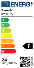Baerolc LED Deckenleuchte Holz,30cm Deckenlampe Schlafzimmer 24W 3000K Warmweiß Deckenleuchte Küchenlampe Rund Deckenlampe holz für Schlafzimmer/Büro/Küche/Kinderzimmer/Flur/Balko