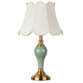 Chao Zan Tischlampe, Nachttischlampe mit Stoffschirm,E27-Fassung,Tischleuchte Wohnzimmer, Schlafzimmer,ohne Leuchtmittel (A)