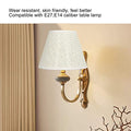 PE gewebte Tischlampe Schatten Beige tragen resistent gewebte Lichtabdeckung moderne Lampenschirm für Innenwandleuchten Kronleuchter Deckenlampen Stößen Lampen Tischlampen
