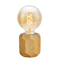 Pauleen 48159 Woody Sparkle Tischleuchte aus Holz skandinavische Tischlampe Würfellampe max25W E27 Holz 230V