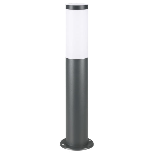 MONZANA® Außenlampe Edelstahl 50cm E27 Fassung IP44 Wetterfest Stehend Wegeleuchte Gartenleuchte Beleuchtung Außen Leuchte Garten Outdoor Anthrazit