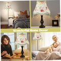 Blumenlampenschatten, Vintage Blumenlampenschatten, schöne dekorative Stofflampenschirm für Tisch, Wand- und Stofflampen Blumen, Blume, große Schatten für Tischlampen, s