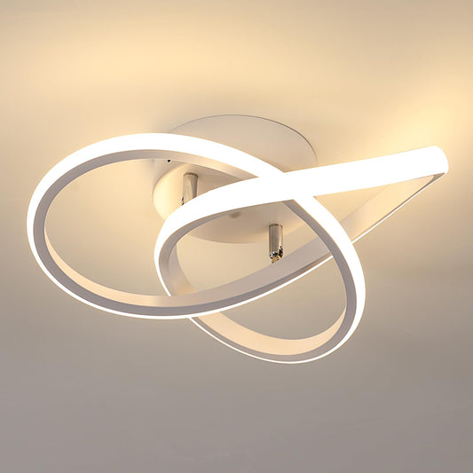 Comely LED Deckenleuchte, 30W 3375LM Moderne Deckenlampe, Aluminium LED Lampe für Wohnzimmer Schlafzimmer Flur Küche Balkon, Weiß, 3000K Warmweiß, Dia 30cm