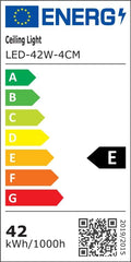 Comely LED Deckenleuchte Modern 42W, 4800LM, 3000K Warmweiß, Rundes Design Ø 40cm – Energieeffiziente Deckenlampe für Schlafzimmer, Badezimmer, Küche, Wohnzimmer & Balkon in Weiß