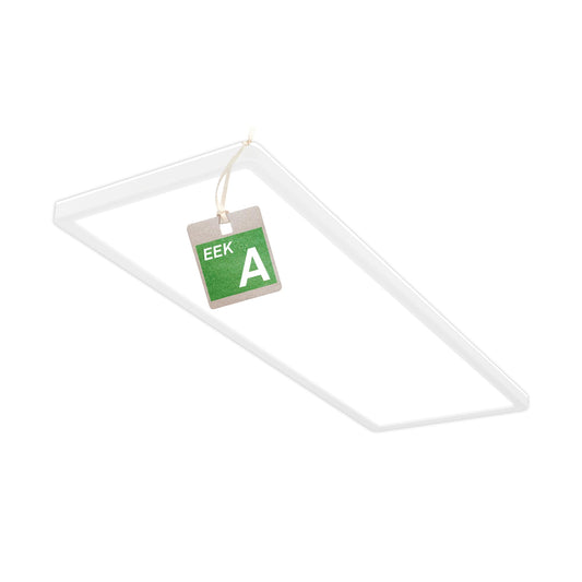 BRILONER - LED Deckenleuchte Effizienzklasse A, ca. 50.000h Licht, 14W bei 3000lm, LED Panel flach, helle energiesparende Deckenlampe Wohnzimmer, Küchenlampe, Wohnzimmerlampe 58x20x3 cm, Weiß