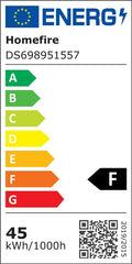 Homefire Deckenlampe LED Deckenleuchte Wohnzimmer - 45W Wohnzimmerlampe RGB Farbwechsel Schwarz Modern Schlafzimmerlampe Dimmbar mit Fernbedienung Flurlampe Schwenkbar Deckenlampen für Kinderzimmer