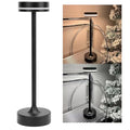Ldafava Kleine Tischlampe, kabellos, wiederaufladbar, 3 Farben, stufenlos dimmbar, Touch-Steuerung, Nachttisch-Nachtlicht zum Lesen am Bett, Aluminium, Eisen, Acryl, 430 g