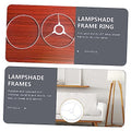 BESTOYARD Lampenschirmrahmen Ring aus für Selbstgemacht Tischlampen Deckenlampen Kronleuchter Stabiler Lampenschirmhalter Installieren Vielseitig Einsetzbar