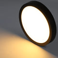ZMH Deckenlampe LED Deckenleuchte Flach - Küchenlampe Schwarz 15W Badezimmerlampe Rund Küche Deckenbeleuchtung 3000K Schlafzimmerlampe Klein Badlampe IP44 Flurlampe Ø18cm für Schlafzimmer Bad Flur