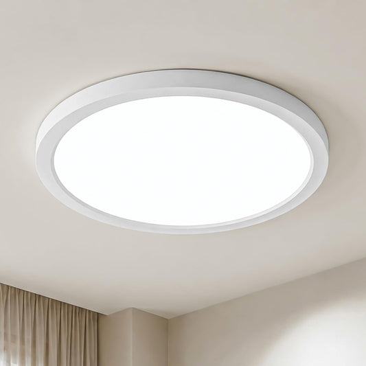 LQWELL LED Deckenleuchte Ultra Dünn Weiß 22cm 18W 1980lm 6000K