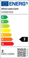 Zafferano, Poldina Reverso Lampe, Wiederaufladbare und Kabellose Tischlampe mit Touch Control, Geeignet für den Innen- und Außenbereich, Dimmer, 2200-3000 K, Höhe 35 cm, Farbe Salbei