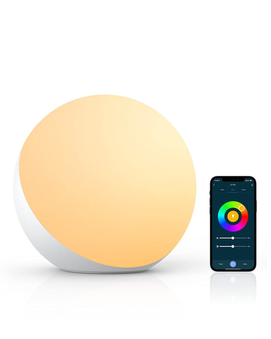 Hifree Smart LED Tischlampe, Nachttischlampe Touch Dimmbar funktioniert mit Alexa und Google Assistant, Wifi Atmosphäre Nachtlicht Stimmungslicht, Robust und Sicher für Kinder