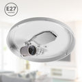 MONZANA® Deckenlampe Sternenhimmel Wohnzimmer Schlafzimmer E27 Weiß Rund 30cm Stoffschirm 1-Flammig 40W Küche Lampe Deckenleuchte Stoffdeckenlampe