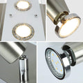 Depuley LED Deckenstrahler Schwenkbar, 4 Flammig Deckenleuchte, 4x3W GU10 Leuchtmittel, Modern Deckenspot, 960LM 3000K Warmweiß, Für Wohnzimmer Küche Schlafzimmer