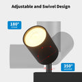 LVWIT GU10 Deckenstrahler LED 3 Flammig Rund LED Deckenleuchte Schwenkbar Schwarz Deckenlampe Spot Drehbar Modern Deckenspots 3 Strahler für Wohnzimmer Schlafzimmer Küche (Ohne Leuchenmittel)