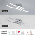 Dorlink Led Deckenleuchte, Deckenlampe Küche, deckenleuchte schlafzimmer, 18W 1620LM Deckenlampe Wohnzimmer, 6500K kaltweiß 3 Led, Geeignet für Schlafzimmer, Esstisch, flurlampe decke, Balkon Ø52CM