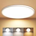 MGEELED LED Deckenleuchte Ø30CM 20W 2400LM Deckenlampe 3Farben 3000K/4000K/6500K Badezimmer lampe Küchenlampe IP44 Wasserfest Simple Modern Rund Ultra Dünn für Küche Keller Flur