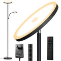 42W Stehlampe Wohnzimmer, 4200LM LED Deckenfluter mit Leselampe 2700K-6500K Stufenloses Dimmen , Fernbedienung und Touch-Steuerung, Moderne Dimmbar Standleuchte für Wohnzimmer Schlafzimmer Büro