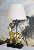 Tischlampe Hirsch Tischleuchte Hirschgeweih Nachttischlampe (ohne Leuchtmittel) 61 cm cw631 Palazzo Exklusiv