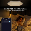IEGLED Deckenlampe mit Fernbedienung und APP Steuerung, 24W Rund Deckenleuchte 2700K-6500K Dimmbar, RGB LED Lampe für Schlafzimmer, Wohnzimmer, Kinderzimmer,Ø30CM