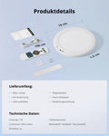 Combuh Led Akku Deckenleuchte Badezimmer mit Bewegungsmelder, Aufladbare Batteriebetriebene Lampe Keller Ohne Stromanschluss, Kabellose Deckenlampen mit Fernbedienung für Garage Flur, Rund 1 Stück