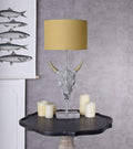 Tischlampe Bullenschädel 70cm Stierkopf Leuchte (ohne Leuchtmittel) Rinderschädel Tischleuchte 70cm cw236 Palazzo Exklusiv