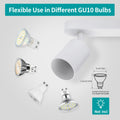 wowatt 2-flammige Spotlampe LED Deckenleuchte Weiß matt, Deckenlampe Schwenkbar GU10 Wandstrahler Drehbar, Spotlight Lampe Deckenspots für Küche, Schlafzimmer, Wohnzimmer (Ohne Leuchtmittel)