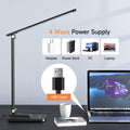 LED Tischlampe Schreibtischlampe LED, 15-Modi Tageslichtlampe Schreibtisch Lampe Desk Lamp, 1000LM Table Lamp LED Tischlampe Dimmbar, LED Schreibtischlampe LED Lampe Tisch Tischlampen LED Tischleuchte