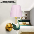 HERCHR 6 Stück European Pink Fabric Lampenschirme Ersatz, konische Lampenschirme für Tischlampen, Kristall Kronleuchter, Wandlampe, Zuhause 9x13x14 cm