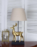 Tischlampe Hirsch Tischleuchte Hirschgeweih Nachttischlampe (ohne Leuchtmittel) 61 cm cw631 Palazzo Exklusiv