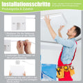 Philonext Deckenleuchte Flach Led Deckenlampe 48W, 6500K 5000LM Deckenbeleuchtung Panel, Kaltweiß Led Lampen, Deckenlampe für Wohnzimmer Schlafzimmer Küche Balkon Büro Flur
