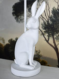 Tischlampe Rabbit Leuchte Hase Landhaus Hasenlampe (ohne Leuchtmittel) Weiss Hasenleuchte Weiss 53cm cw634 Palazzo Exklusiv