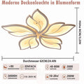 LED Deckenleuchte Dimmbar, 40W-80W Deckenlampe LED Wohnzimmerlampe mit Fernbedienung APP Farbwechsel - Moderne Wohnzimmerlampe Deckenleuchte Energie Sparen Dimming Deckenbeleuchtung Schlafzimmerlampe