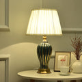 Chao Zan E27 moderne Tischlampe Wohnzimmer Schlafzimmer Nachttischlampe Keramik dekorative Beleuchtung Tischlampe (Glühbirne nicht enthalten) (Grün)