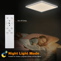 RGB LED Deckenleuchte Dimmbar mit Fernbedienung, 24W 2400LM Deckenlampe Farbwechsel, 3000K-6500K IP54 Wasserfest flach LED Panel für Wohnzimmer Schlafzimmer Kinderzimmer Küche Badezimmer 30x2.5cm